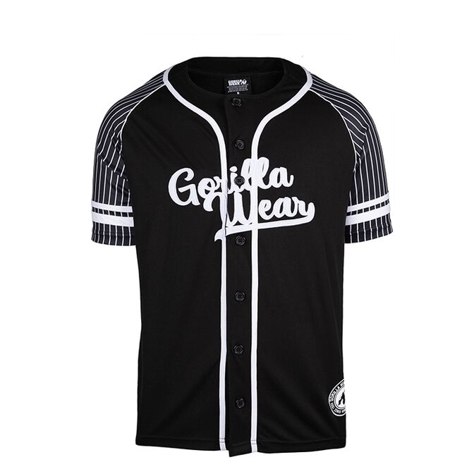 Gorilla Wear 82 Baseball Jersey Black Front