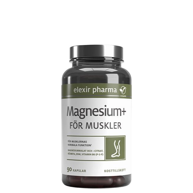 Magnesium+ for muskler 90 kapsler