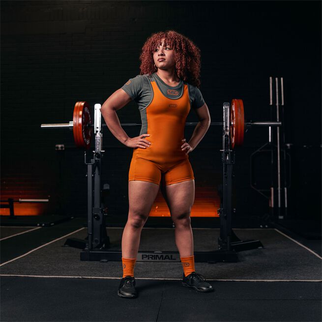 Forge Powerlifting Singlet Orange Women's