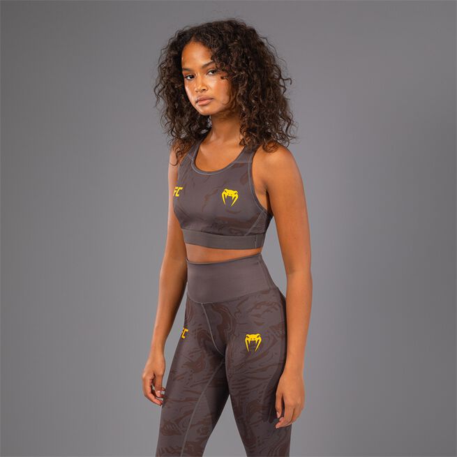 UFC Fusion by Venum Fight Week Women's Sports Bra Earthen Brown