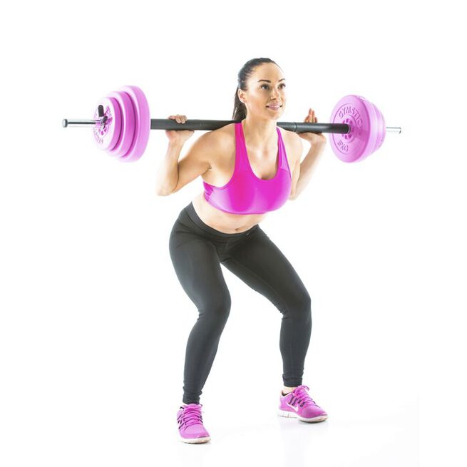 Vektstangsett Rosa 20 kg