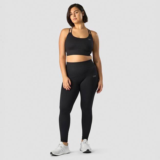 Ribbed Define Seamless Tights, Black