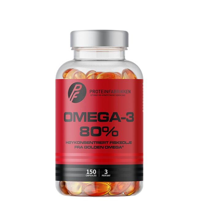 Omega-3, 80%, 150 kapsler