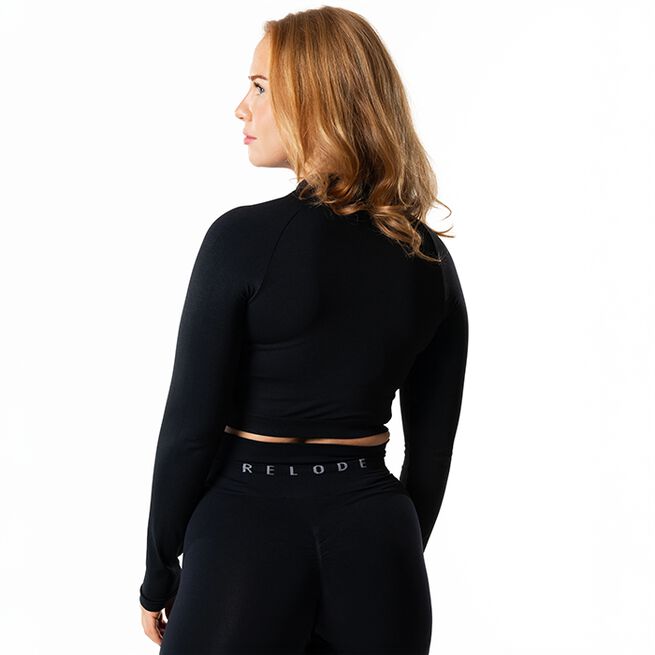 Prime Zip Langermet Trøye Svart