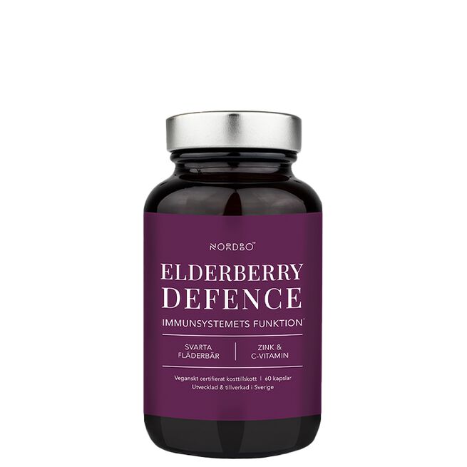 Nordbo Elderberry Försvar 60 kapslar