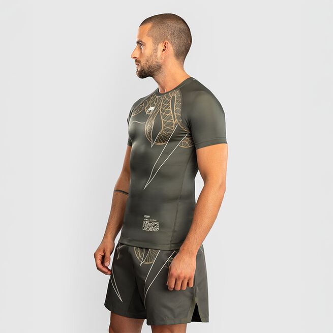 Serpenti Rashguard Kort Erme Khaki Bronse Ivory