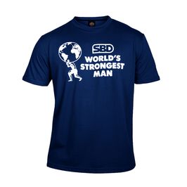 World Strongest Man T-Shirt - Women's, Blue, L  World Strongest Man T-Shirt - Women's, Blue