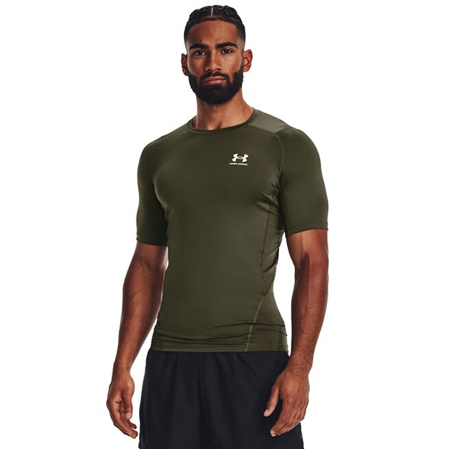 UA HG Armour Comp SS, Marine OD Green