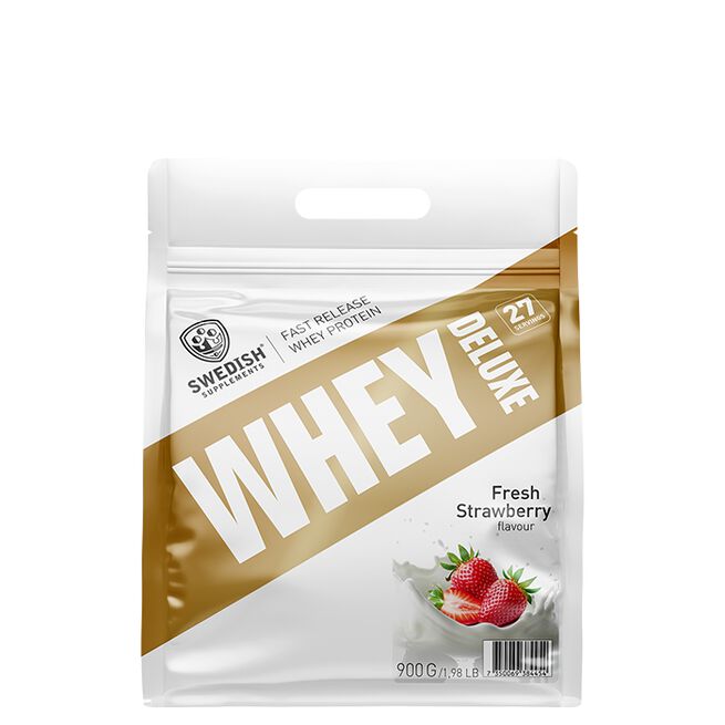 Whey Deluxe Myseprotein 900 g Fresh Strawberry