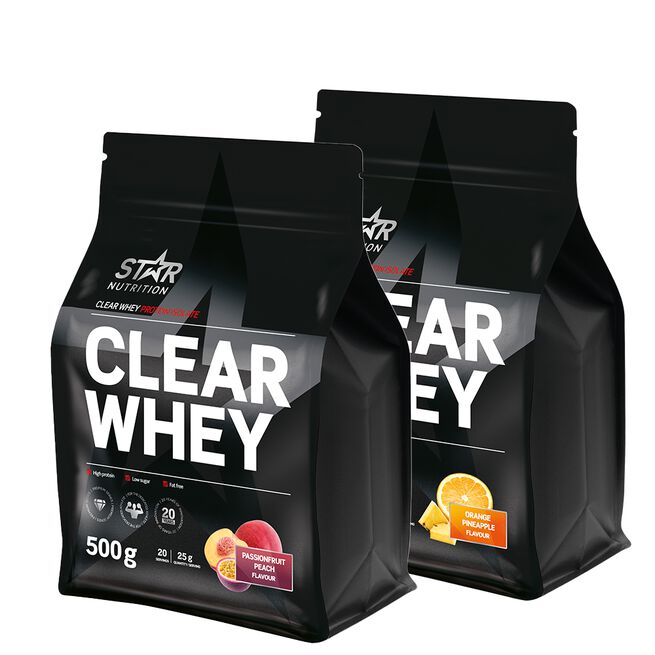 2 x Clear Whey Myseprotein 500 g
