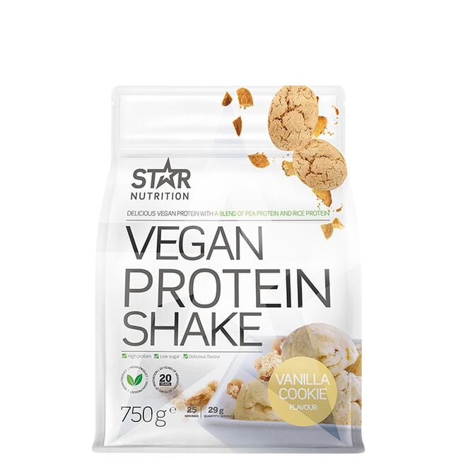 Vegan Protein Shake Vegansk Proteinpulver 750 g Vanilla Cookie