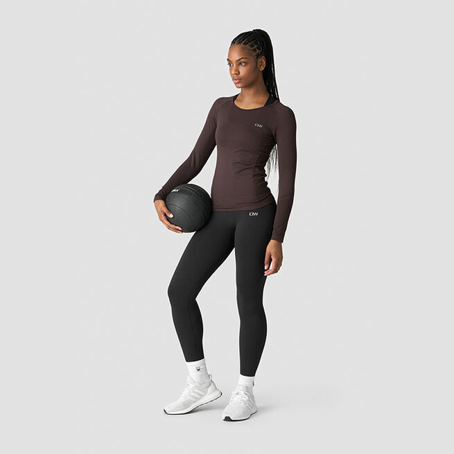 Everyday Seamless LS, Chocolate Brown