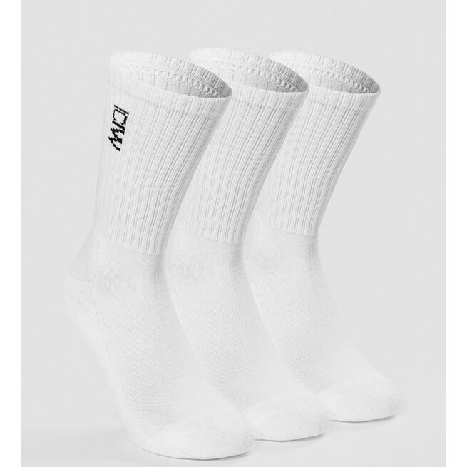 Training Socks 3-pack, White
