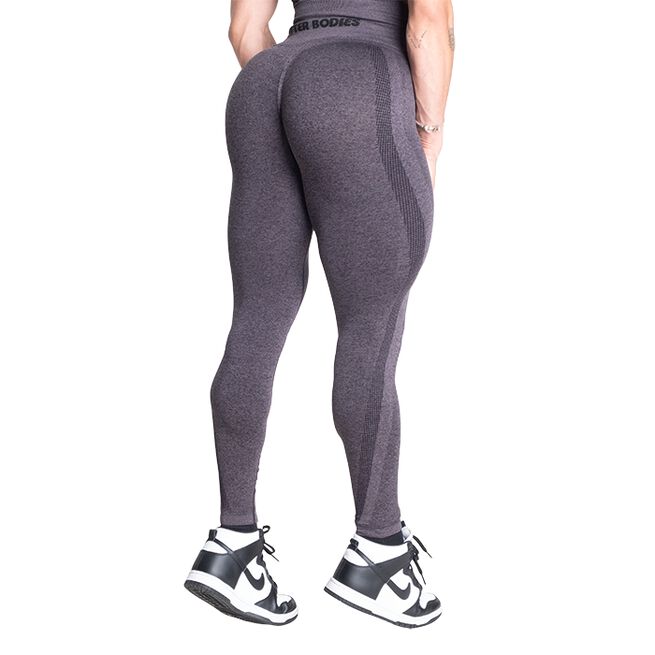 Curve Scrunch Leggings, Black Melange