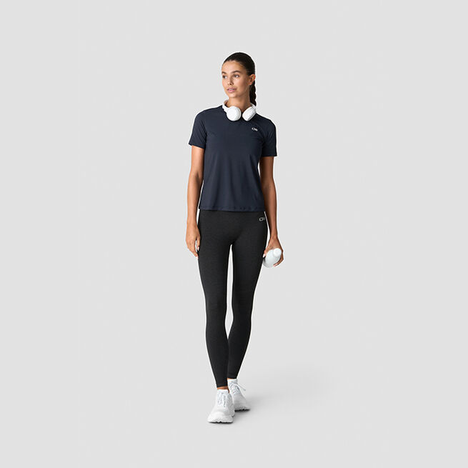 Training T-Shirt High Neck Wmn, Navy