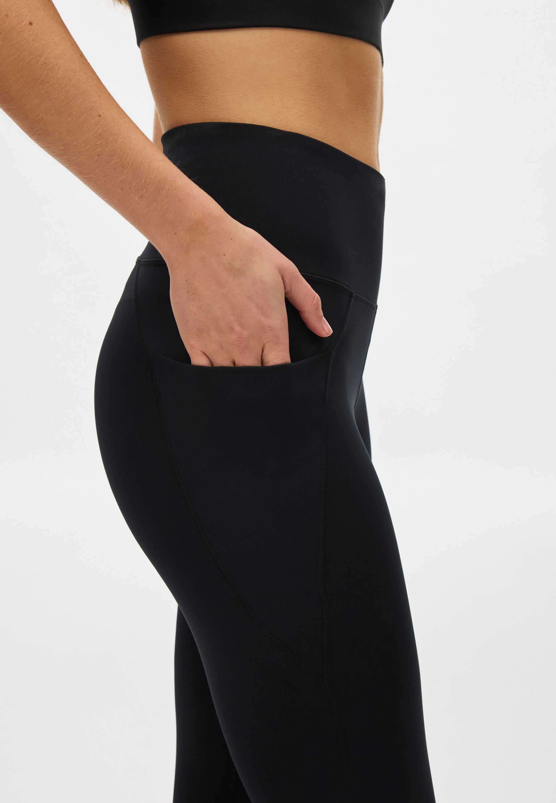 Flatterende High Waist Tights Lilla
