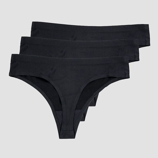 Invisible Thong 3-pack, Black