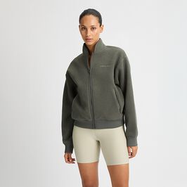 Bounce Pile Jacket, Gunmetal, XL  Bounce Pilejakke Grønn