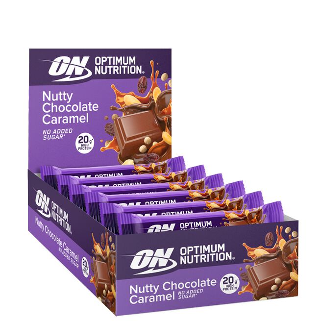 10 x Optimum Proteinbar 65-70 g Nutty Chocolate Caramel