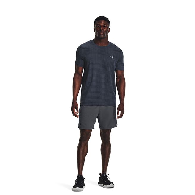 UA Vanish Woven 6in Shorts, Pitch Gray