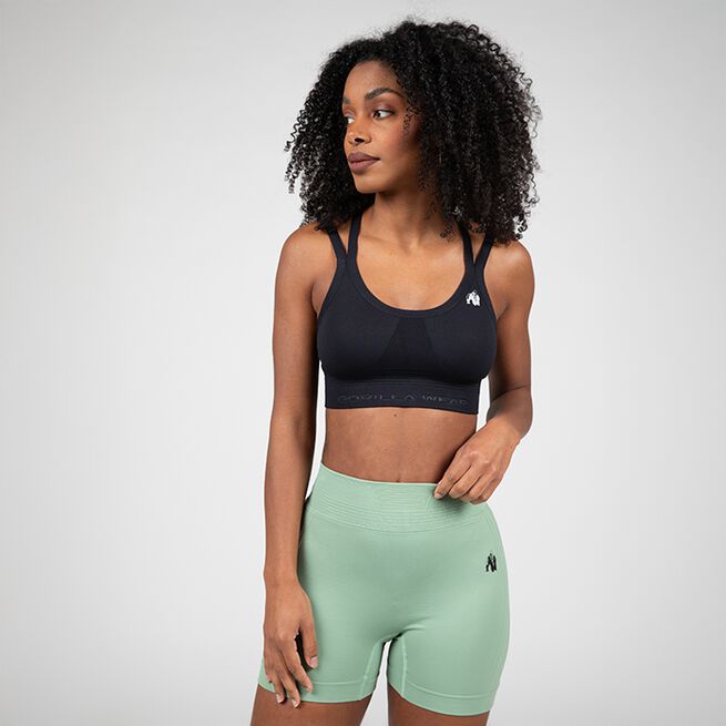 Whitney sømløs sport-BH svart