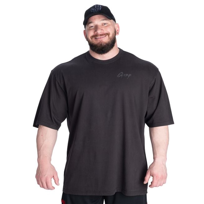 Washed T-skjorte Svart