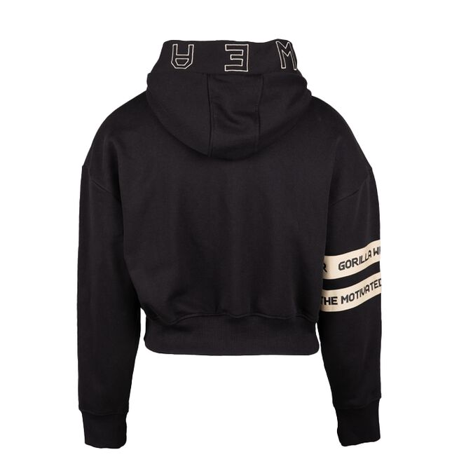 Tracey Cropped Hoodie, Black
