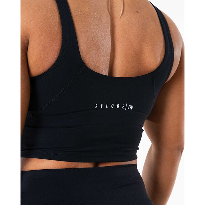 Core V-hals Linne Svart