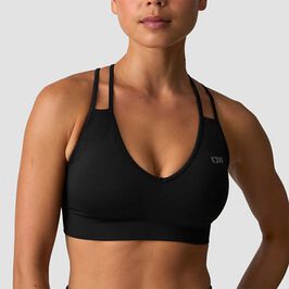 Define Seamless V-shape Sports Bra, Black, L  Define Sømløs V-formet Sports-BH Svart
