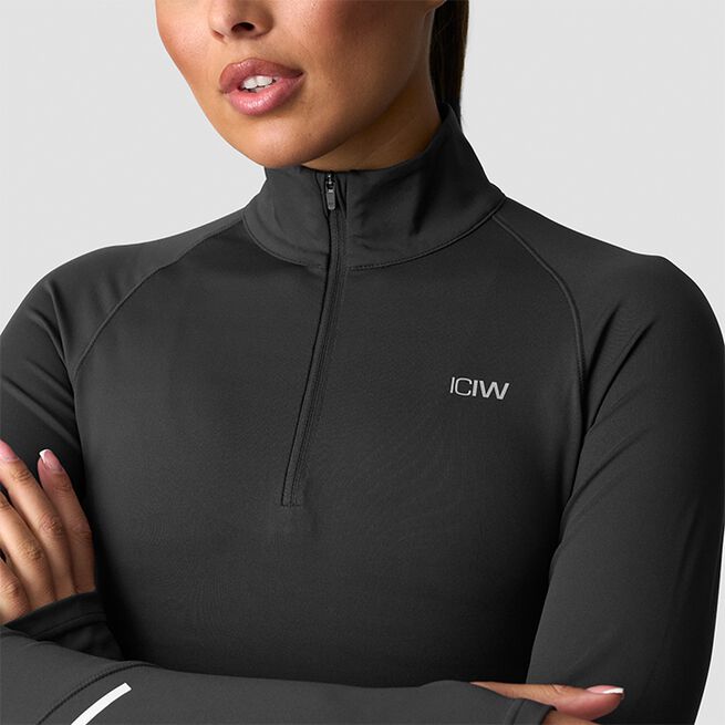 Everyday Langermet 1/4 Zip Genser Mørk Grå