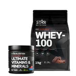 Whey-100, 1 kg + Ultimate Vitamins & Minerals, 60 tabs 
