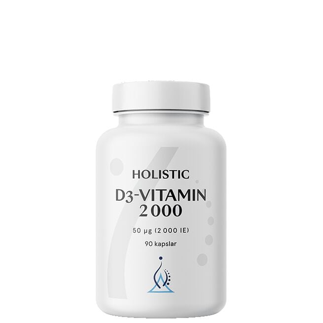 D3-vitamin 2000 IE (50 µg) 90 vegetabilske kapsler