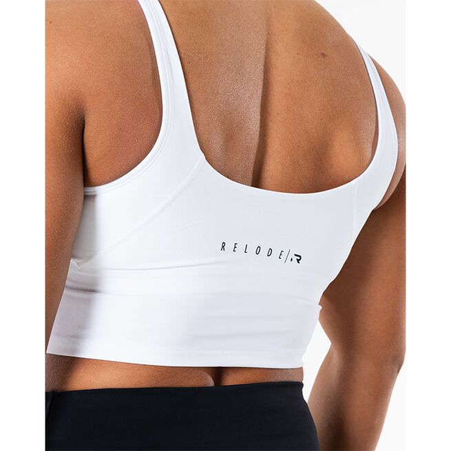 Core V-hals Linne Hvit