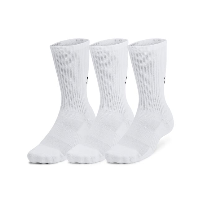 UA Tech Crew Sokker 3-pack Hvit