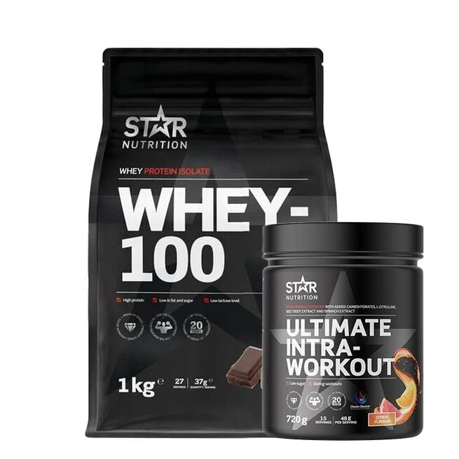 Whey-100 Myseprotein 1 kg + Ultimate Intra Workout 720 g