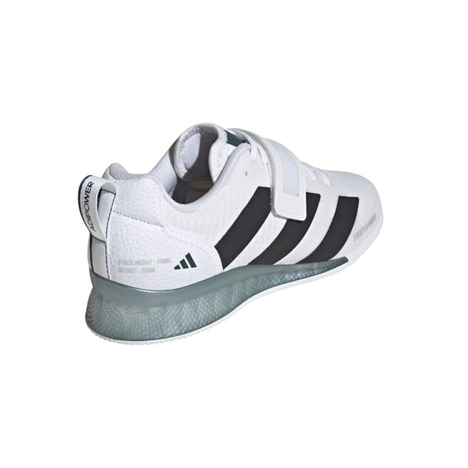 Adipower Weightlifting 3 Sko Hvit Svart/Grønn