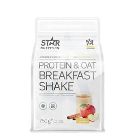 Star nutrition protein and oat breakfast shake apple cinnamon Protein & Havre Måltidserstatning Shake 750 g Apple/Cinnamon