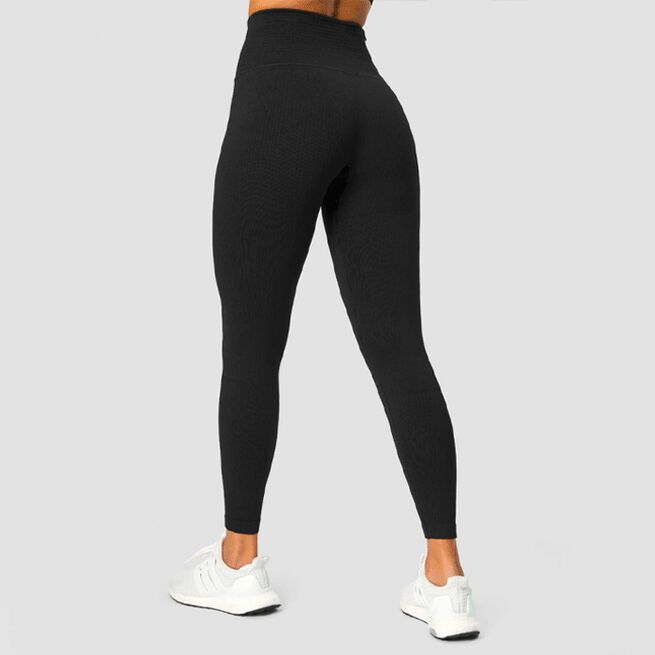 Ribbed Define Seamless Pocket Tights Svart