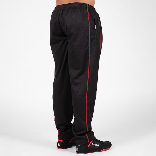 Wallace Mesh Pants, Black/Red