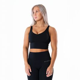 Relode Core V-Top, Svart, M  Core V-hals Linne Svart