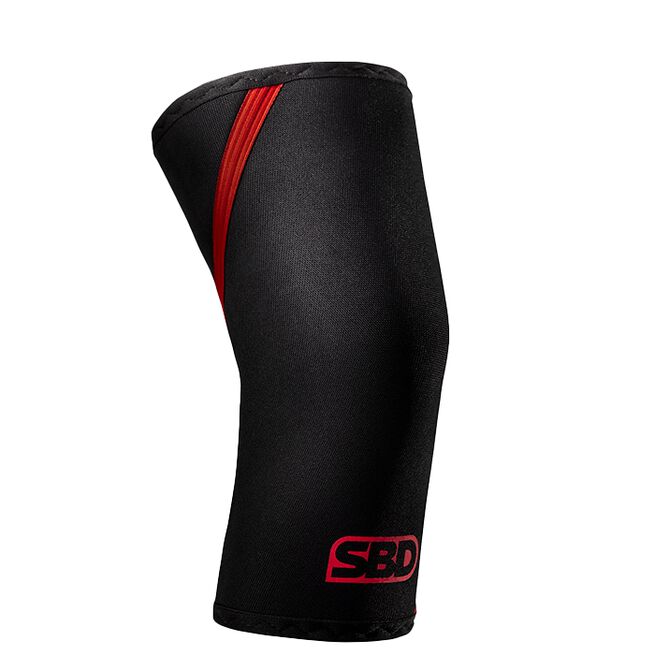 SBD Knee Sleeves, 7mm, Black/Red