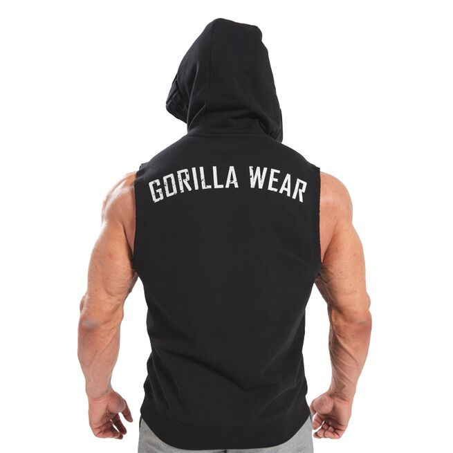 Marshall Sleeveless Hoodie, Black