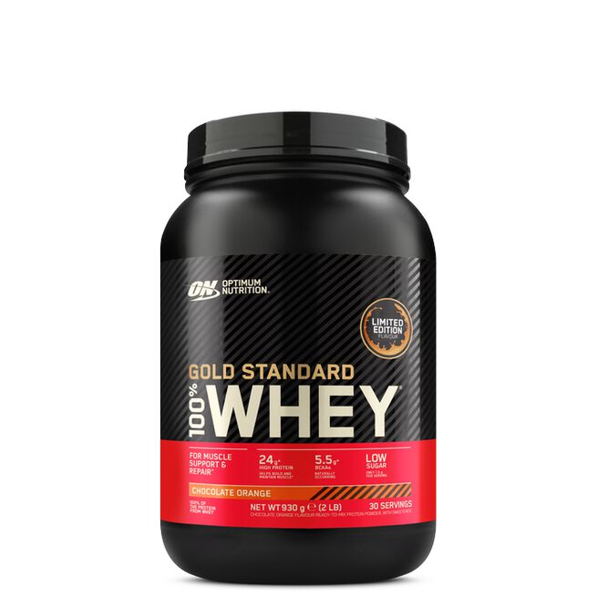 100% Whey Gold Standard Myseprotein 908 g Choco Orange - NEW Limited
