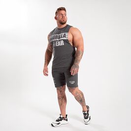 Lopez Drop Armhole Tank Top, Dark Grey Melange, S  Lopez Treningssinglet Grå