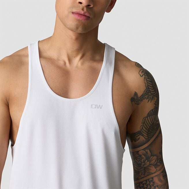 Stride Stringer Singlet Hvit