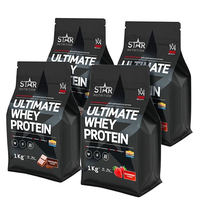 Mix&Match: 4 x Ultimate Whey Myseprotein 1 kg