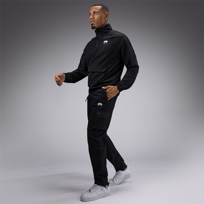 Trooper Halvzip Jakke Svart Grønn