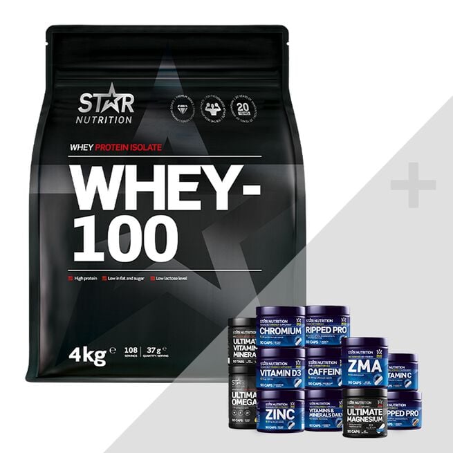 Whey-100 4 kg + Bonus Products!