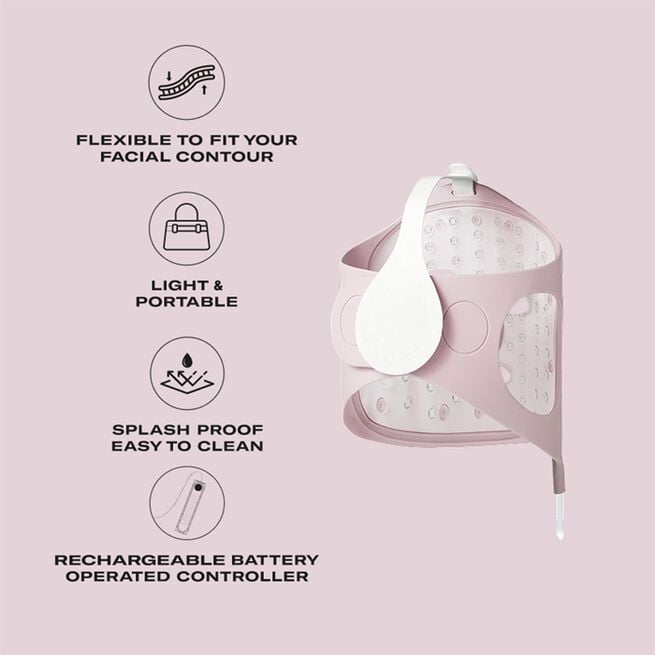 Glow LED Ansiktsmaske Rosa