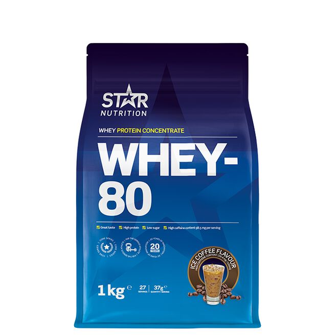 Whey-80 Myseprotein 1 kg Ice Coffee